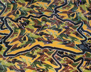 Camouflage Hardcore Junglist sticker by Black Light King